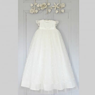Ava Traditional Length Christening Gown