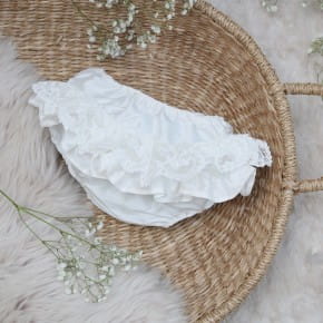 Frilly Silk & Lace Nappy Cover | Scarlett