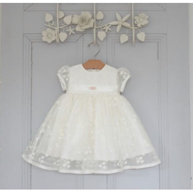 Adore Baby | Silk and Lace Christening or Baptism Dress